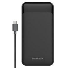 스마텍 3포트 여행용 동시충전 대용량 보조배터리 20000mAh C타입 / USB + 케이블, 블랙, STPB-GB2