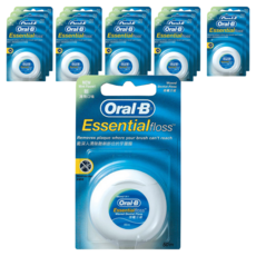 Oral-B 歐樂B 薄荷微蠟牙線, 50m, 1個裝, 15個