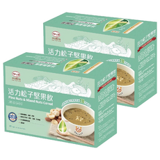 呷七碗 活力松子堅果飲 30g x 20包 (2盒) - 健康養生、無咖啡因、方便沖泡, 10包