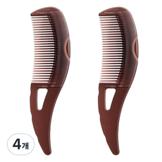 도도리치 헤어 빗, 4개, 브라운
