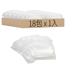 pp塑膠袋, 25 x 22cm x 0.035cm, 1入, 18包