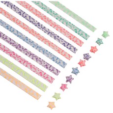 微笑的活動雙面星星折紙多功能紙 夜光 愛情塔, 10 種顏色, 210