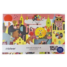 mideer 藝術拼圖, 巴黎假期 多色, 150片, 1盒