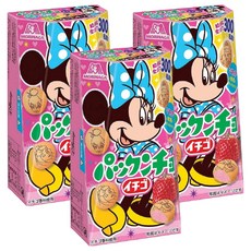 MORINAGA 森永 Pakkuncho 迪士尼草莓巧克力球, 45g, 3盒