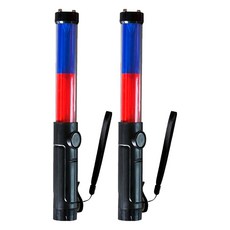 LED雙色安全信號棒, 紅色 + 藍色, 2個