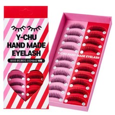 y-chu 手工大容量假睫毛 D-4 20p 組, 1個, 黑色