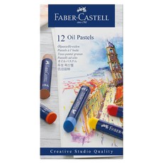 FABER-CASTELL 輝柏 油性粉彩條, 12色, 1盒