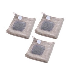Clair厚環狀抹布 灰色, 3個