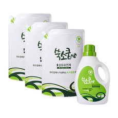Ssooksoqum 衣物柔軟精 1.8L + 補充包 1.6L x 3入, 1套