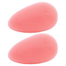 矽膠美妝毛孔清潔刷 NC_01_03, 粉紅色, 2個