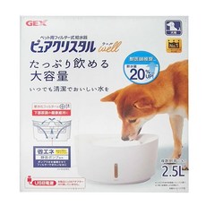 GEX 愛犬視窗型進階板飲水器 2.5L (DC馬達USB豆腐頭另售), 57647, 1盒