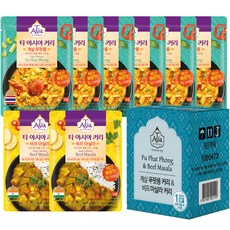 TAsia KITCHEN 軟殼蟹咖哩 170g 6入+牛肉瑪莎拉咖哩 170g 2入, 1.36kg, 1組