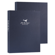 珠友文化 精裝資料本 內袋加厚20張 A4, 藍色, 2本