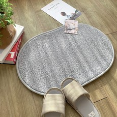 메모리폼 주방 화장실 현관 싱크대 욕실 발매트, 그레이