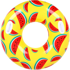 SUNNYWATER 圓形西瓜游泳圈 110cm, 混合顏色, 1個