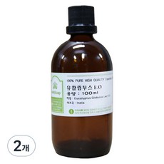 허브솝 원액 100% 아로마 에센셜오일, 유칼립투스, 100ml, 2개