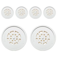 Dewbell 旅行用蓮蓬頭替換濾心, 6個, 薰衣草, 紅葡萄, 檸檬