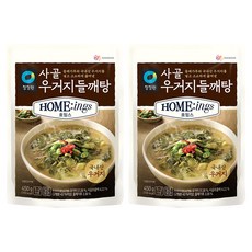 청정원 호밍스 사골 우거지 들깨탕, 450g, 2개