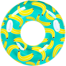 SUNNYWATER 圓形香蕉泳圈 110cm, 單一顏色