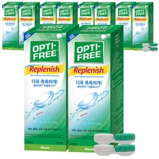 옵티프리 리플레니시 렌즈세정액 2p + 렌즈케이스 2p, 420ml, 10개