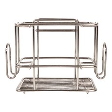 SHCJ 生活采家 LuxiRack 二人世界牙刷牙膏架 台灣製304不鏽鋼 免打孔無痕貼, 85006, 1個