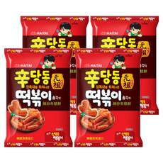 HAITAI 海太 新堂洞辣炒年糕餅乾, 103g, 4包
