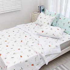Berryu皺褶夏季薄被薄墊枕頭套組
