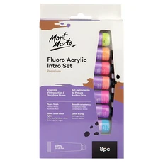 Mont Marte 蒙瑪特 壓克力螢光色盒套装 8色 18ml