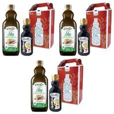 Costa d'Oro 頂級冷壓初榨橄欖油 (未過濾) + 巴薩米克醋禮盒, 750ml+250ml, 3盒