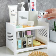 미니 선반, 화이트, 2단