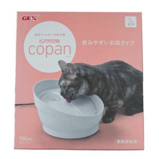 GEX 渴盼貓用飲水器 950ml, 白色, 1台
