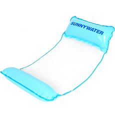 SUNNYWATER 彩色吊床浮排 132cm, 天空藍, 1個