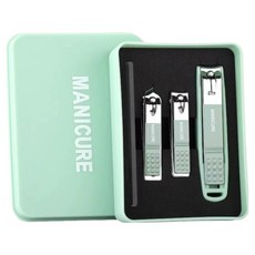 【SC優選】高質量指甲刀全套 - 綠色4件套, 1入