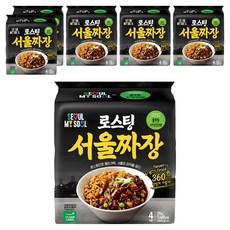 풀무원자연건면 로스팅 서울 짜장 99g, 24개