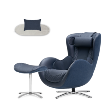 누하스 뉴클래식 안마의자 + 전용러그 세트 방문설치, N-0003H, 미드나잇블루