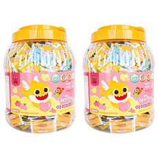 Taeyang Life Health 鯊魚寶寶維他命CD+鋅錠 500入, 水蜜桃口味, 650g, 2罐