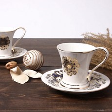 BELUZ CASA 兩人用巴洛克咖啡杯套組, 單色, 1套