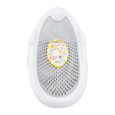 PiYOPiYO 黃色小鴨 新生兒防滑折疊軟墊沐浴架, 830637, 1個