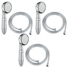 Saenghwalgongsik 動力液壓花灑淋浴線組, 3組, 銀