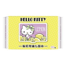 Hello Kitty 廚房用去油汙濕紙巾 加蓋 40張, 1包