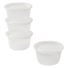 JAJU 냉장냉동 밥 용기 275ml, 4개, 단품