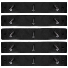 UdiLife 優的生活大師 百研 hold掛 北歐原木掛架3勾, 霧黑, 5個