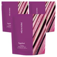 Papa Recipe 茄子清潔去角質墊爽膚水補充裝 35p, 35入, 3個