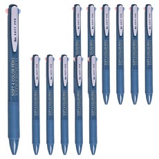 ibis 柔軟4色中性筆 0.5mm, 12個, 藍色