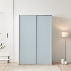 라자가구 미담 1200 슬라이딩 이불장 + 선반장 세트 방문설치, 라이트블루