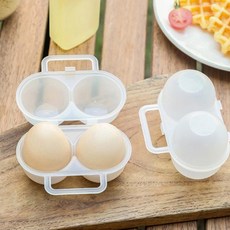 Maruki 可愛便攜式雞蛋盒 2格 MP439, 單一顏色, 2個