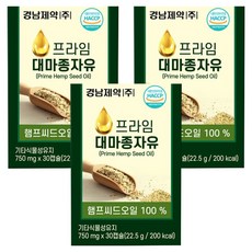 경남제약 프라임 대마종자유, 30정, 3개