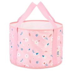 意絲丹 折疊泡腳桶, 粉色小花, 1個