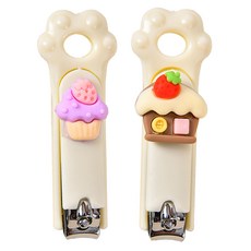 指甲剪 腳掌造型 美甲工具, 2個, 米色