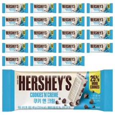 허쉬 레귤러바 쿠키앤크림, 40g, 20개
